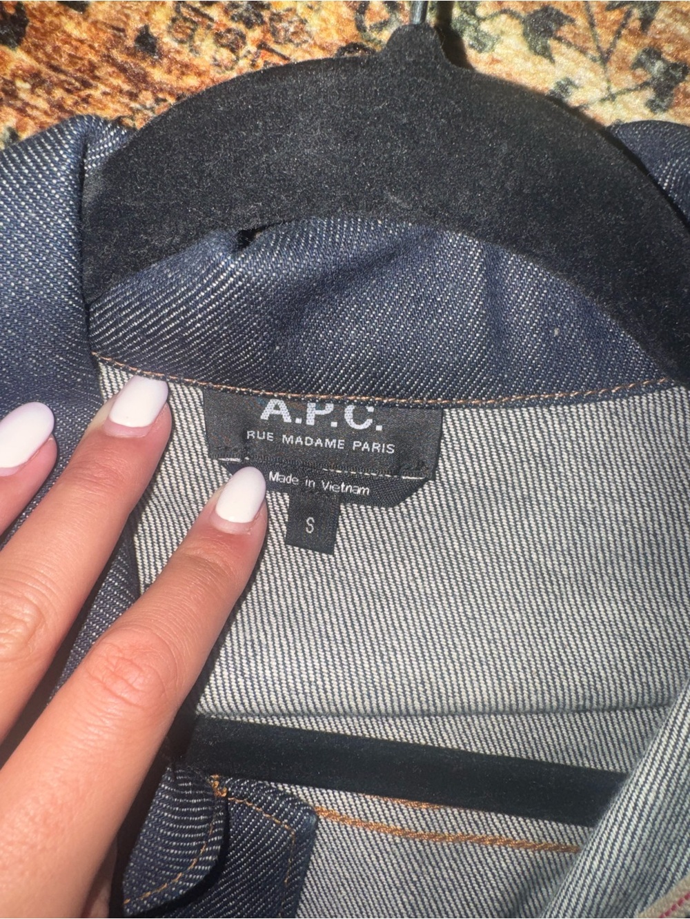 A.P.C. Dark Indigo Denim Trucker Jacket - Picture 3 of 3